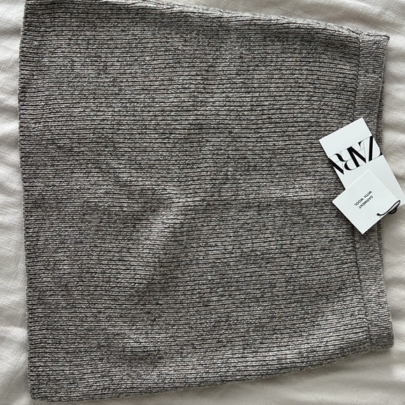 Zara Dresses & Skirts - NWT ZARA Beige / Gray Wool Women's Skirt
